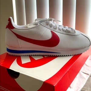 Never worn. NIKE CORTEZ shoes. Very Stylish. MUST GO!!